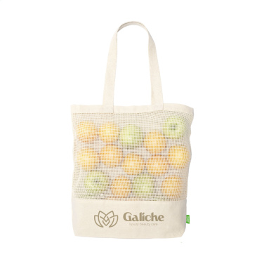 Logo trade promotional item photo of: Natura Organic Mesh Shopper (180 g/m²) shopping bag